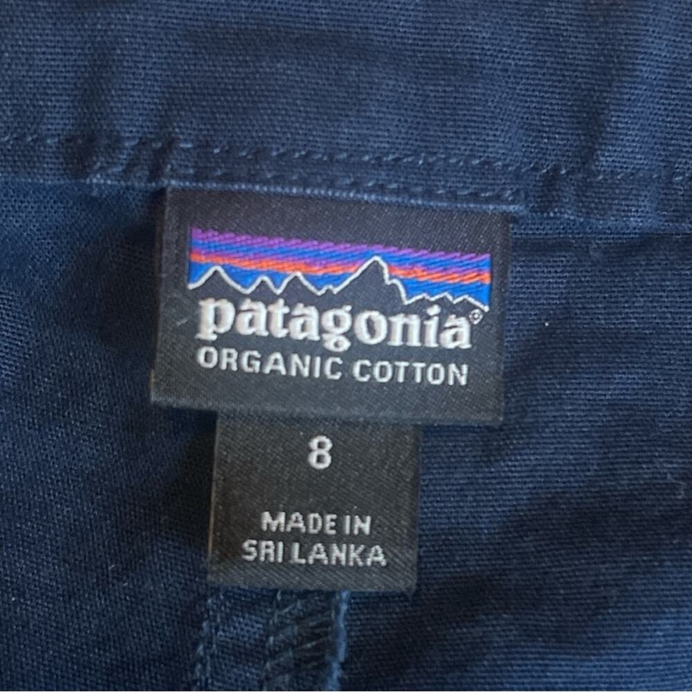 Patagonia Women's Stretch All-Wear Shorts 8” Navy Outdoor Hiking Gorpcore Size 8 - Picture 7 of 10